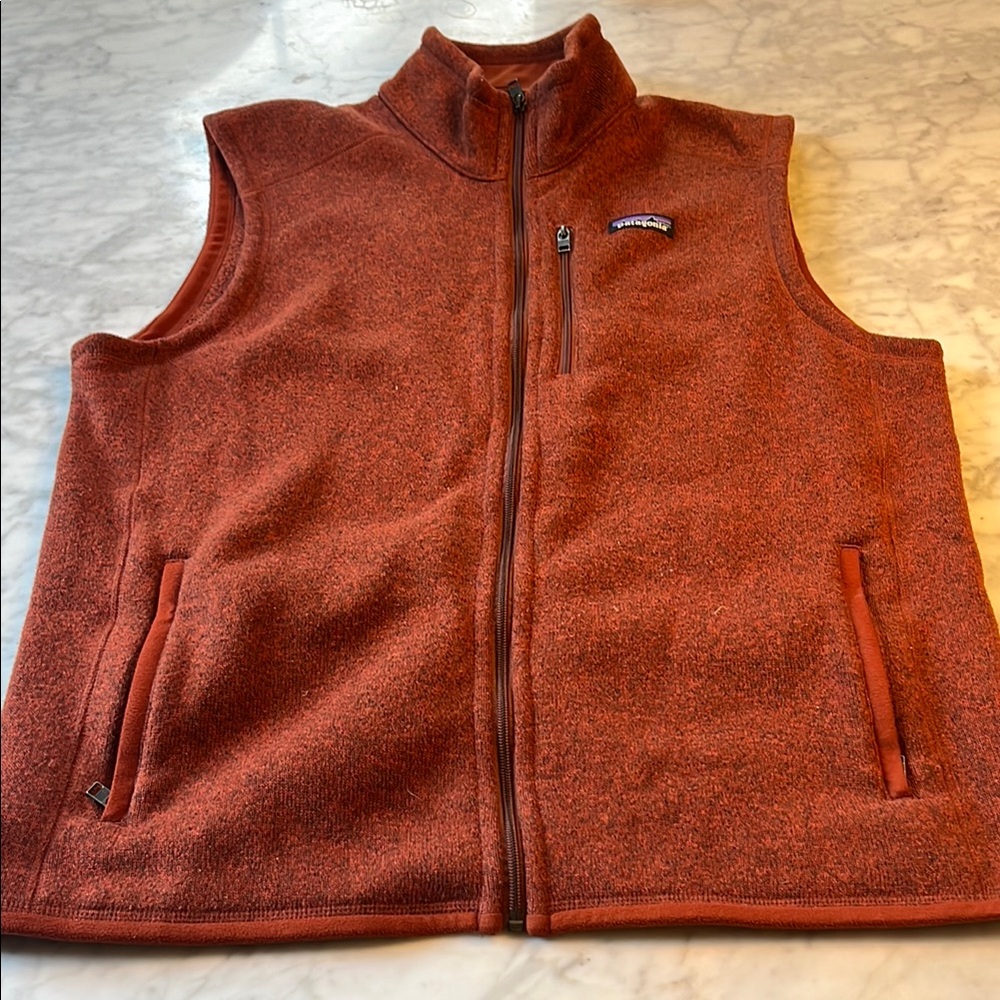 Patagonia Brick Red Fleece Vest